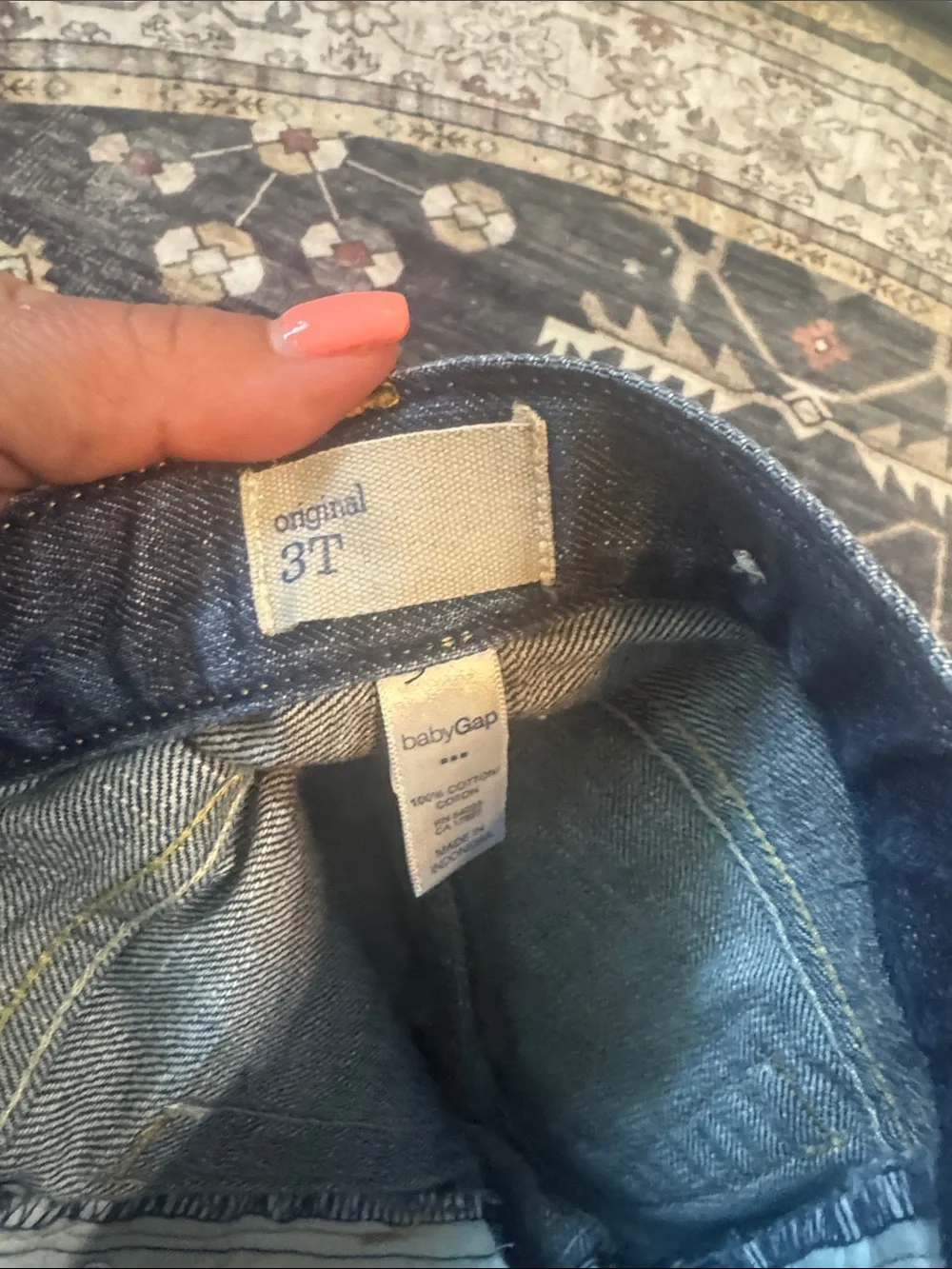 GAP Straight Leg Dark Blue Denim Jeans